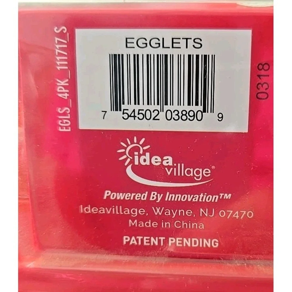 Egglets Hard-Boiled Eggs Without the Shell‎ 4 Included New in Box